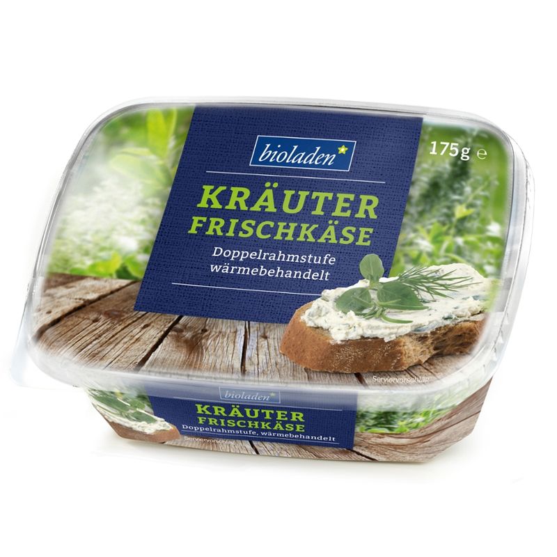bioladen Frischkäse Kräuter, Doppelrahmstufe, wärmebehandelt - Produktbild
