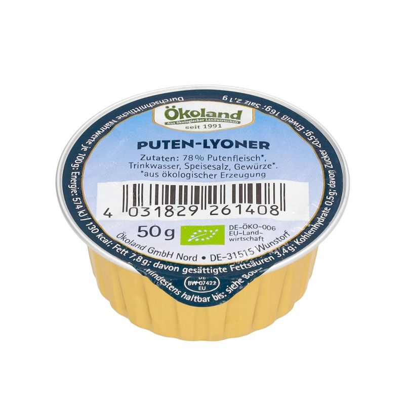 ÖKOLAND Puten-Lyoner in Gourmet-Qualität - Produktbild