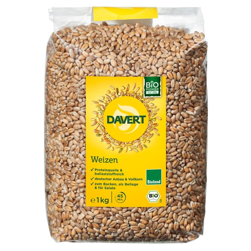 Davert Weizen Bioland, 1kg - Produktbild
