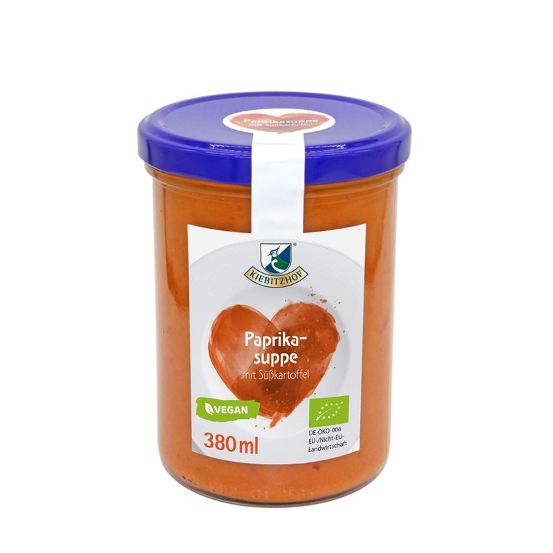 Kiebitzhof Bio Paprika-Suppe mit Süßkartoffel - Produktbild