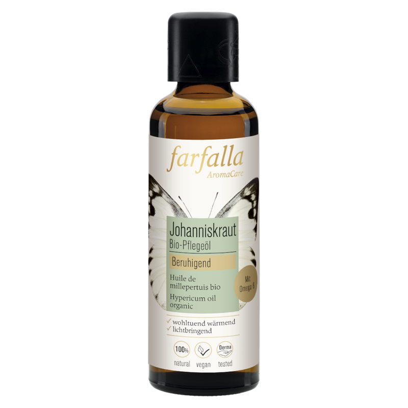 farfalla Johanniskraut, Bio-Pflegeöl, 75ml, beruhigend - Produktbild
