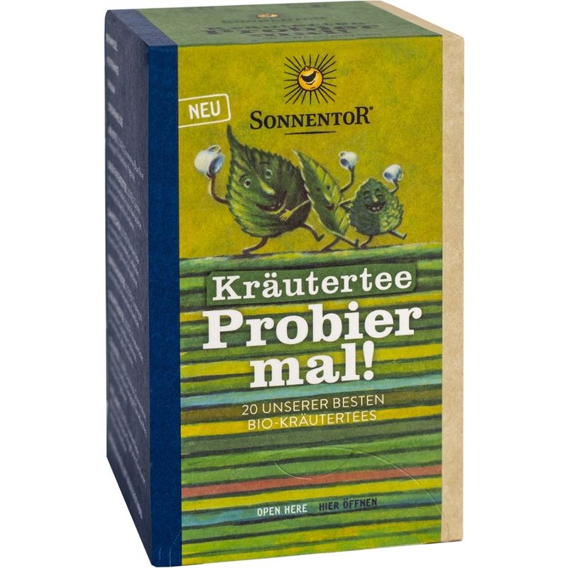 Sonnentor Kräutertee Probier mal!, Doppelkammerbeutel - Produktbild