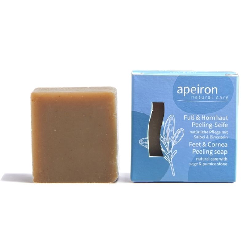 Apeiron Apeiron Fuß & Hornhaut Peeling-Seife 100g - Produktbild