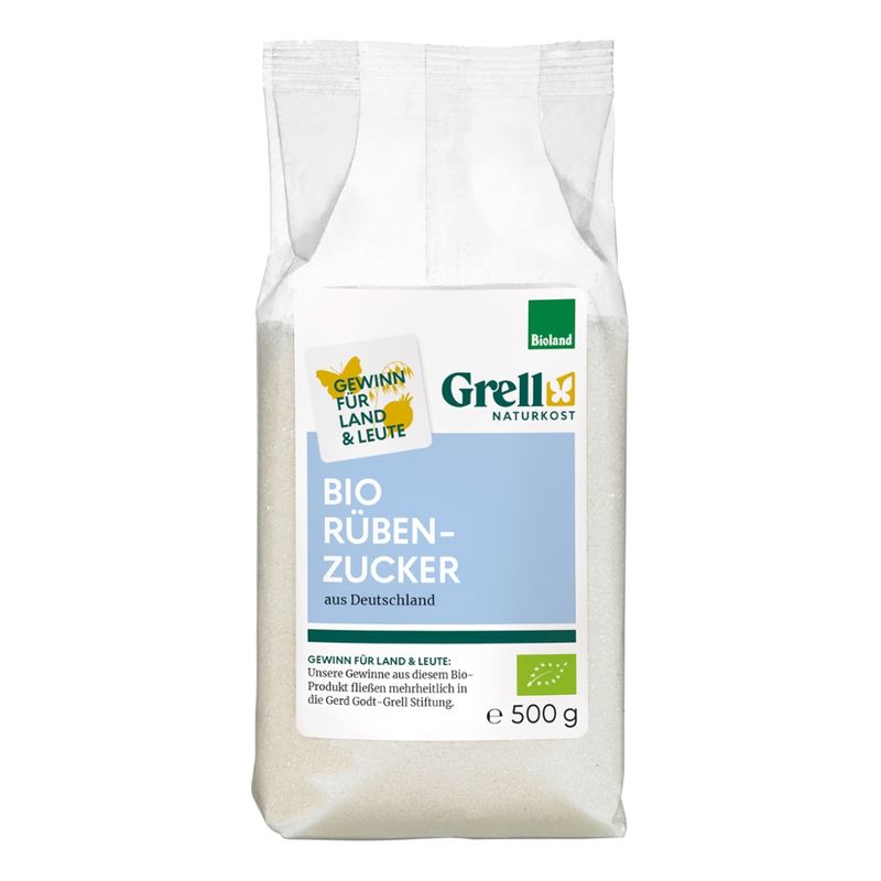 Grell Naturkost Rübenzucker aus Deutschland, Bioland - Produktbild