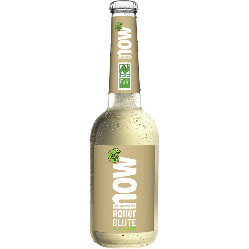 now now Bio Limo Holler Blüte 0,33l - Produktbild