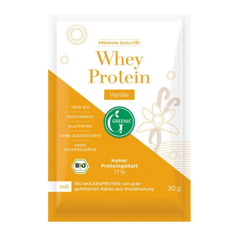 Greenic Whey Protein Mischung Vanille - Produktbild