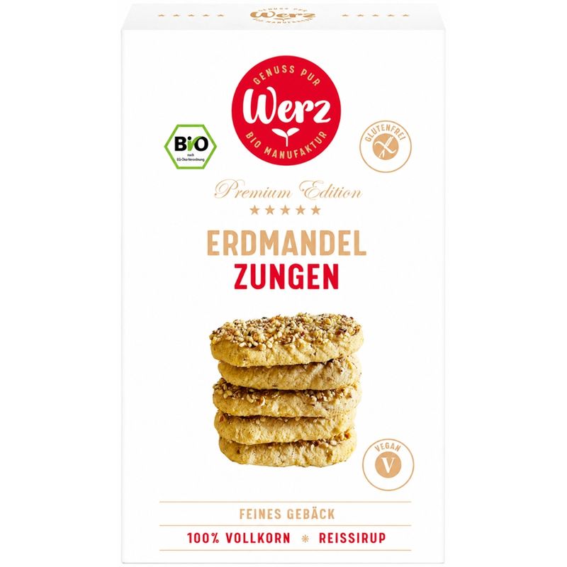 Naturkornmühle Werz Erdmandel Zungen, glfr, BIO - Produktbild