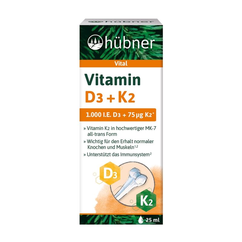Hübner hübner® Vitamin D3 + K2 Tropfen - Produktbild