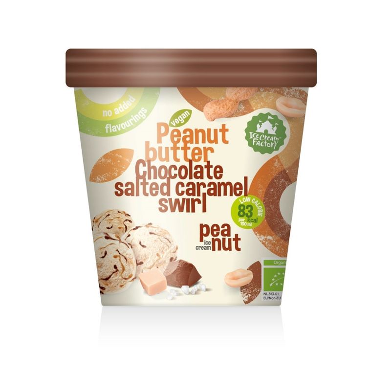 Ice Cream Factory Erdnussbutter gesalzenes Karamell-Schokoladen-Strudel - Produktbild