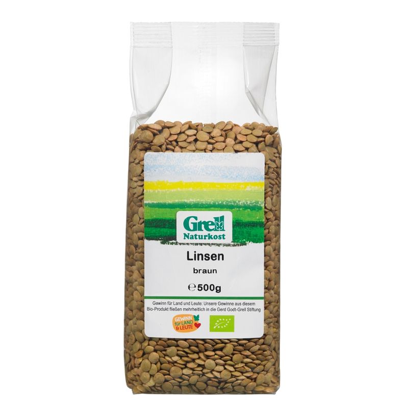 Grell Naturkost Linsen braun - Produktbild