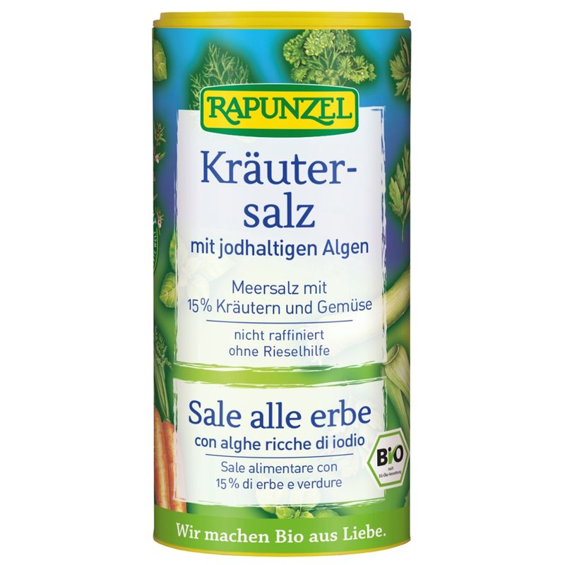 Rapunzel Kräutersalz jodiert mit 15% Kräutern und Gemüse - Produktbild