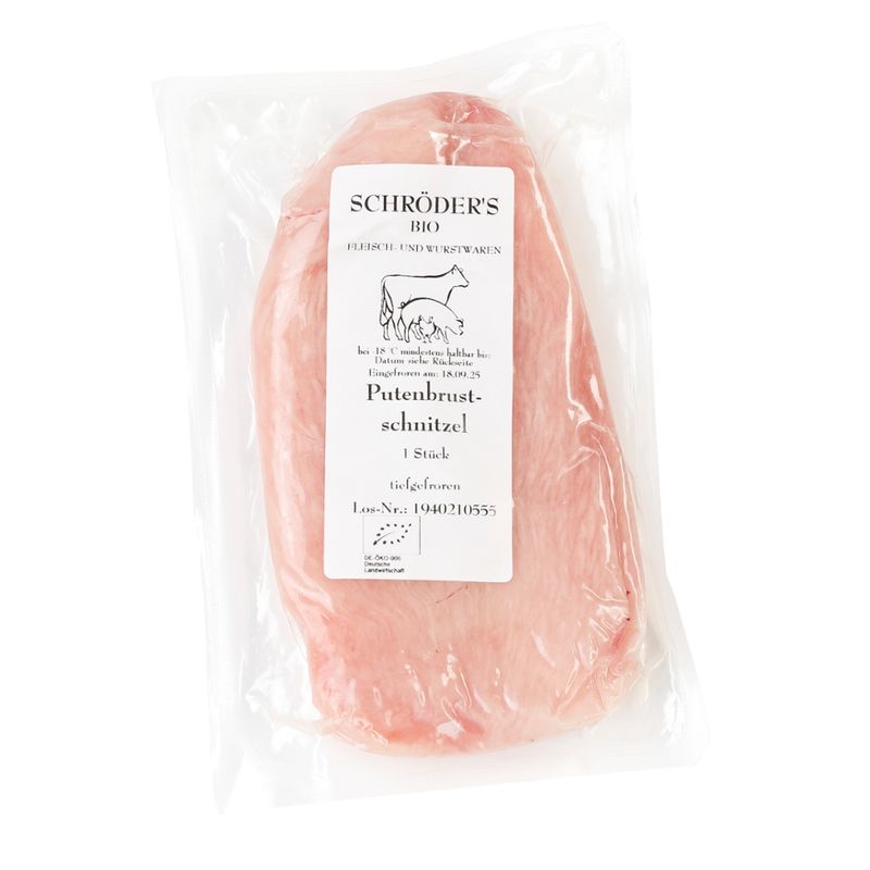 Schröder's Bio Fleisch- und Wurstwaren Putenbrustschnitzel 180 g TK - Produktbild
