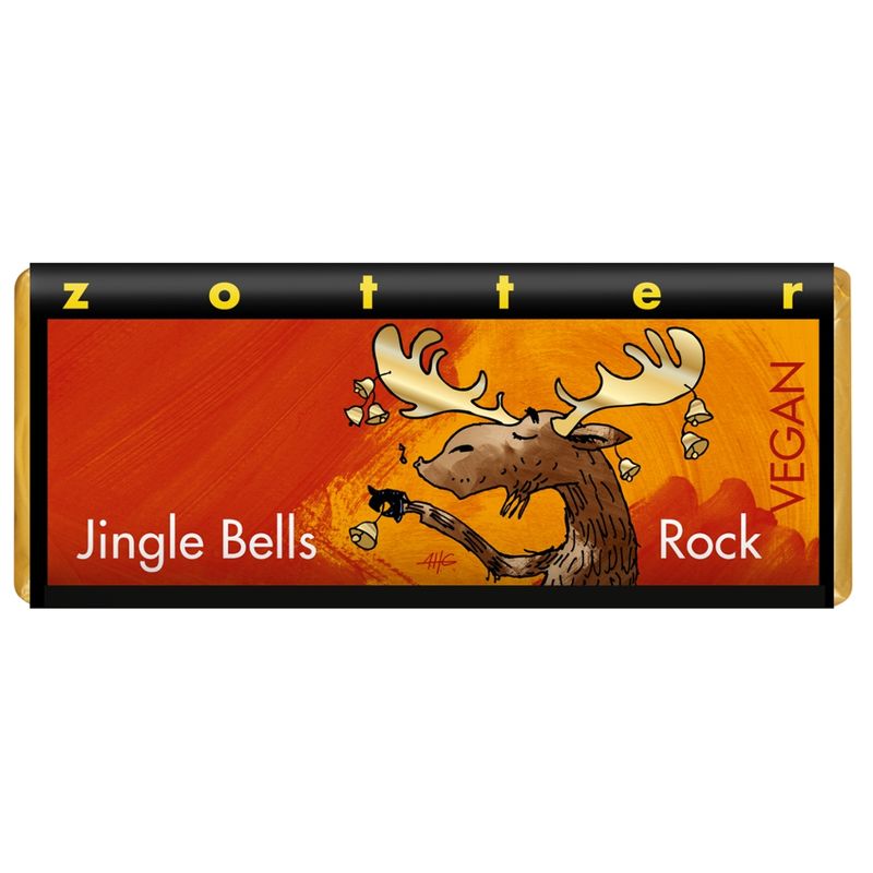 Zotter Schokolade Jingle Bells Rock - Rotwein Vegan - Produktbild