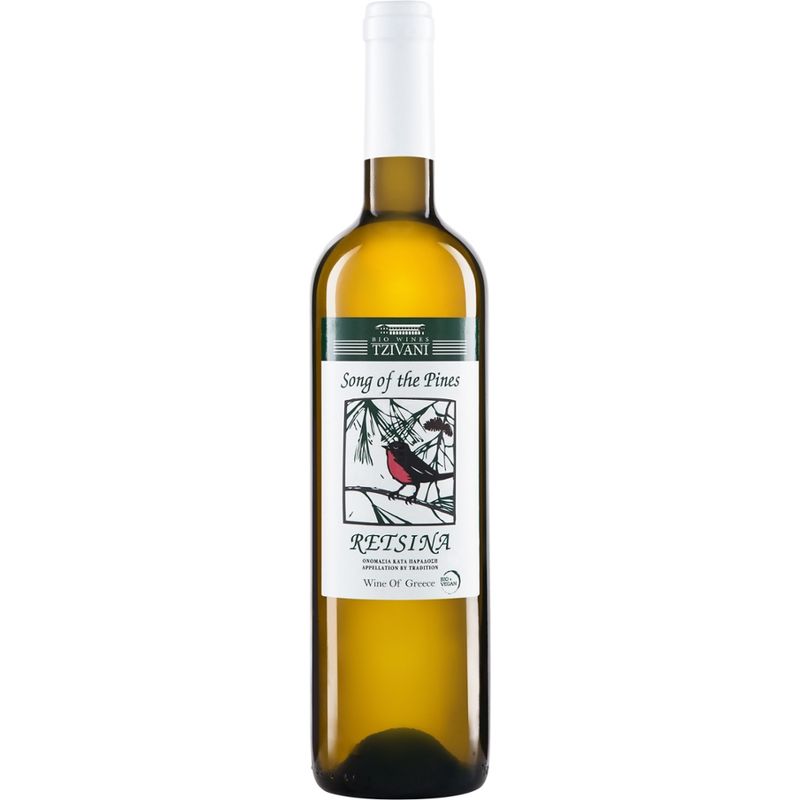 Riegel Erzeugermarken Retsina SONG OF THE PINES PGI Tzivani - Produktbild