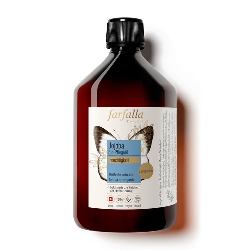 farfalla Jojoba, Bio-Pflegeöl, 500ml, Feuchtigkeit - Produktbild