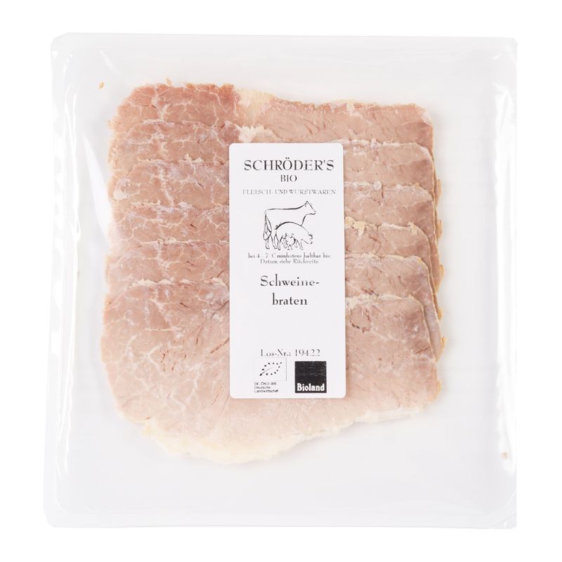 Schröder's Bio Fleisch- und Wurstwaren Schweinebraten 80 g - Produktbild