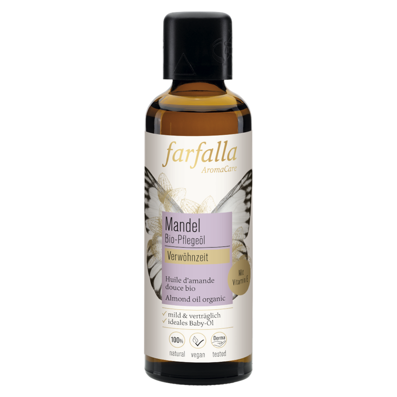 farfalla Mandel, Bio-Pflegeöl, 75ml, Verwöhnzeit - Produktbild