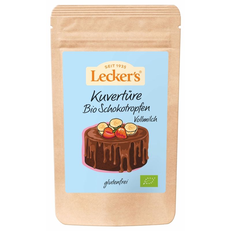 Lecker´s Kuvertüre Schoko-Tropfen vollmilch - Produktbild