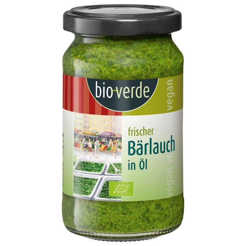 bio-verde Frischer Bärlauch in Öl, vegan 165 g - Produktbild