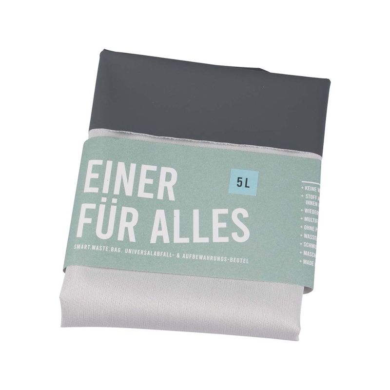 memo Handelsware Wiederverwendbarer Müll- und Aufbewahrungsbeutel "SmartWasteBag" 5 l - Produktbild