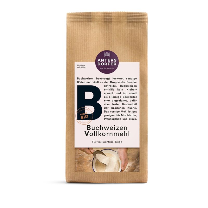 Antersdorfer - Die Bio-Mühle Bio Buchweizen Vollkornmehl - Produktbild