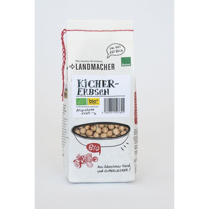 Landmacher Bio-Kichererbsen (500g), Bioland - Produktbild