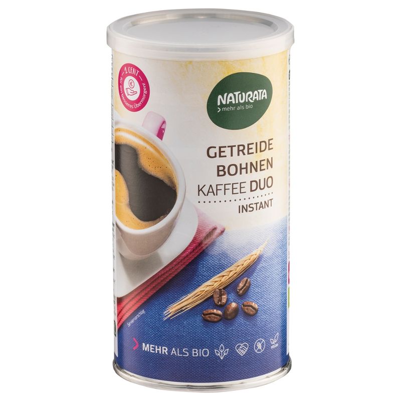 NATURATA Getreide-Bohnenkaffee Duo, instant - Produktbild