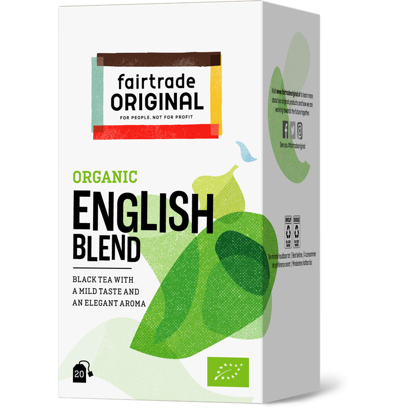Fairtrade Original Biologischer English Blend Tea, 20 Beutel, Fairtrade. - Produktbild