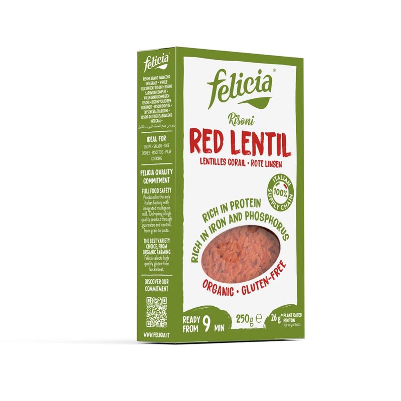 Felicia Felicia Bio Rote Linsen Risoni glutenfrei 250g - Produktbild