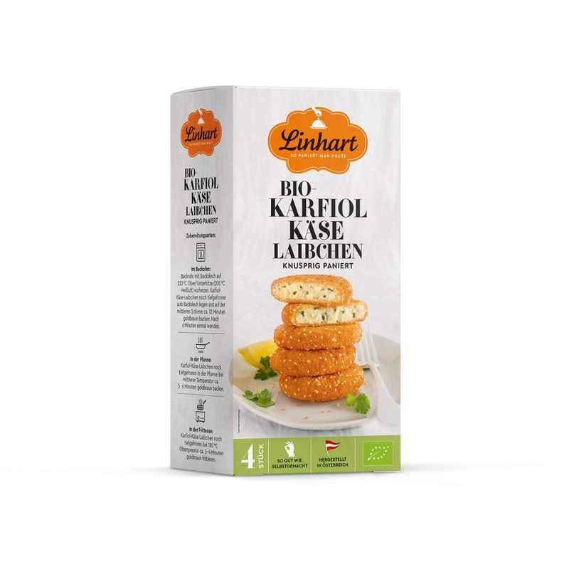 Linhart Bio Karfiol Käse Laibchen - Produktbild