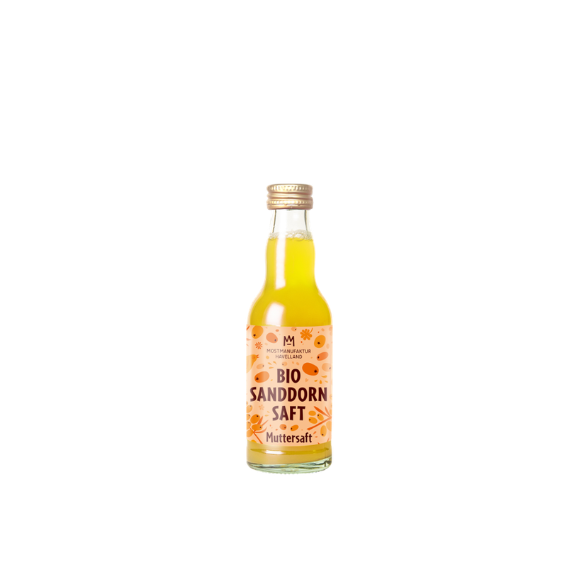 MostManufaktur Havelland Bio-Sanddornsaft (Muttersaft) 200 ml - Produktbild