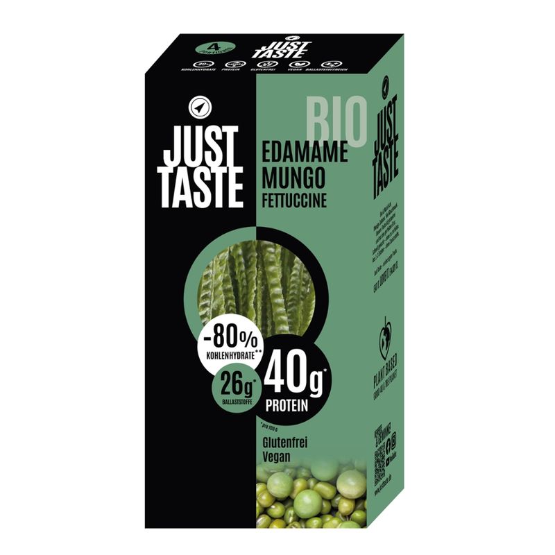 Just Taste Just Taste Bio Mungo Edamame Fettuccine - Produktbild