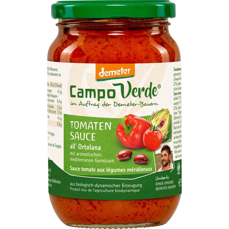 Campo Verde dem. Tomatensoße Ortolana 350g - Produktbild