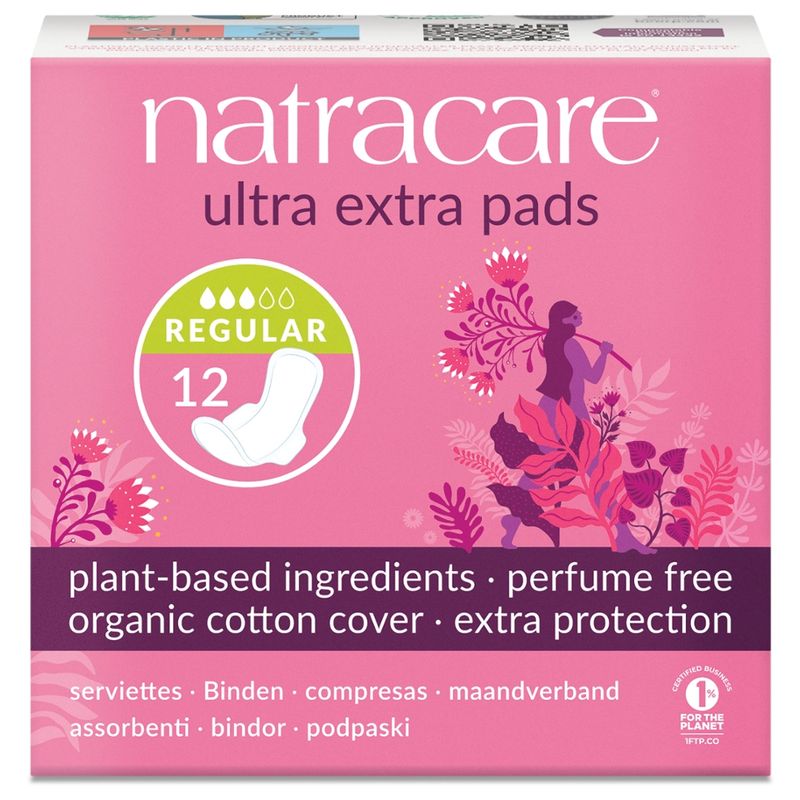 Natracare Binde Ultra Extra Normal mit Flügeln 12 St - Produktbild