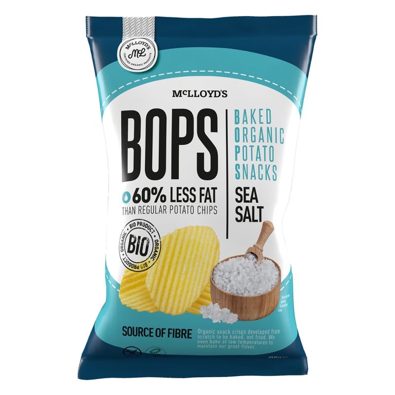 McLLOYD'S McLloyd's Bops Sea Salt - Bio-Kartoffelsnacks mit Meersalz - Produktbild