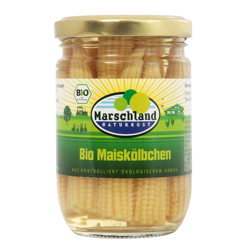 Marschland  Bio-Maiskölbchen 240 ml Gl. MARSCHLAND - Produktbild