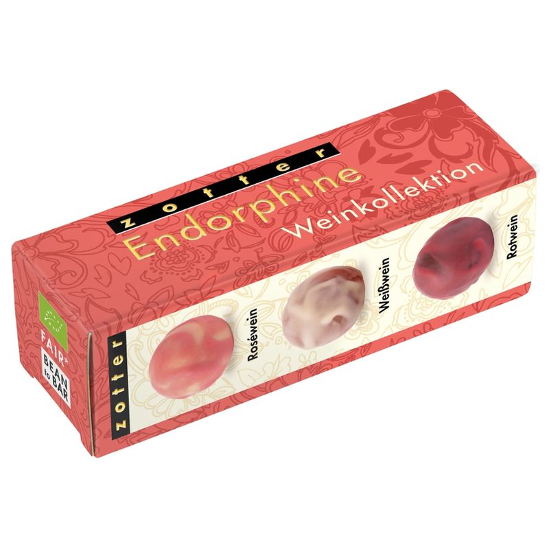 Zotter Schokolade Endorphine Weinkollektion 3er - Produktbild