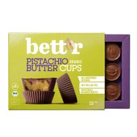Box of Cups with Pistachio Filling, biovegan, bett'r 156 g (12x13 g)  - Produktbild