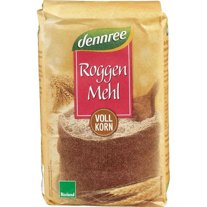 dennree Roggenvollkornmehl - Produktbild