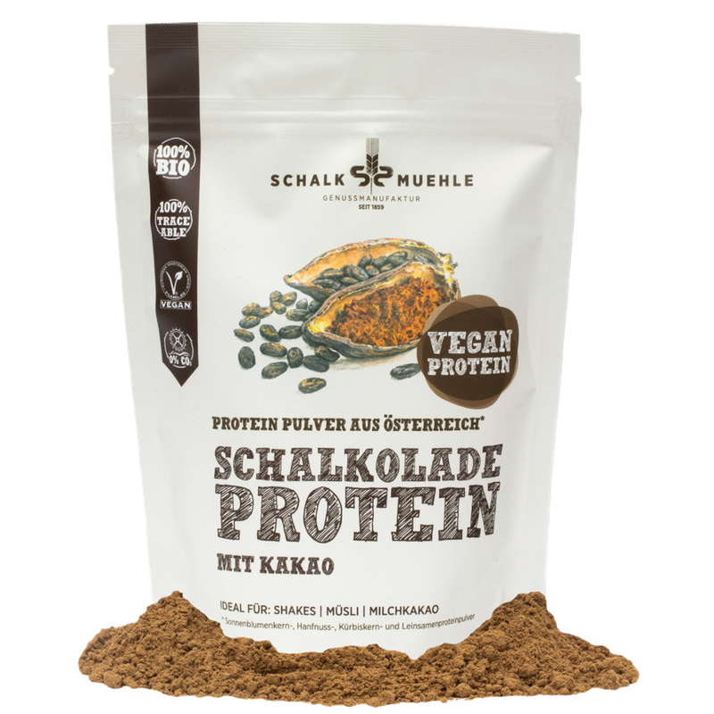Schalk Mühle 250 g Bio Protein Pulver Mix mit Kakao Pulver - Produktbild