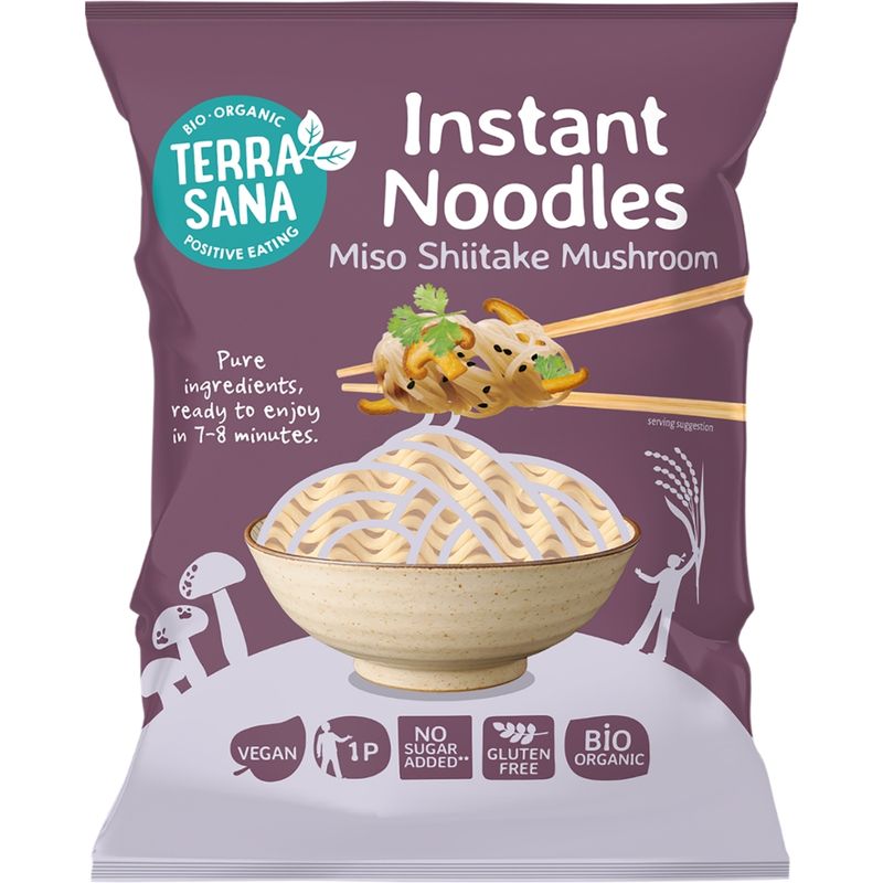 TerraSana Instant-Nudeln Miso Shiitake-Pilz - Produktbild