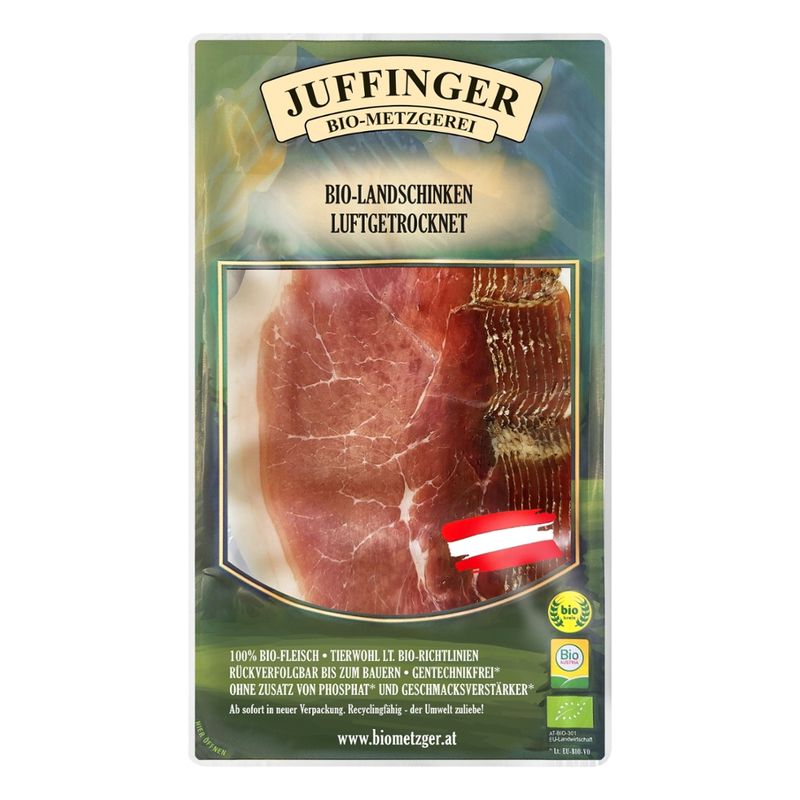 Juffinger Bio-Metzgerei BIO-Landschinken luftgetrocknet - Produktbild