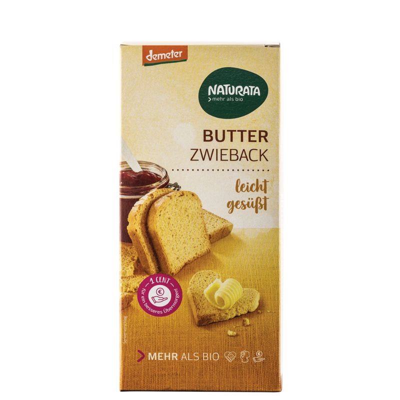 NATURATA Butter-Zwieback, leicht gesüßt - Produktbild