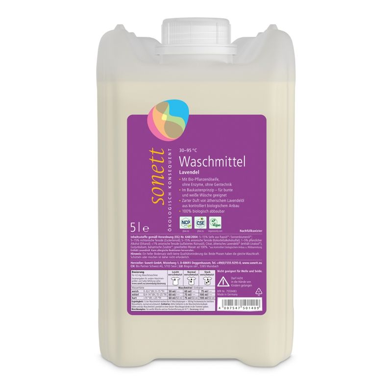 SONETT Waschmittel Lavendel 30-95°C - Produktbild