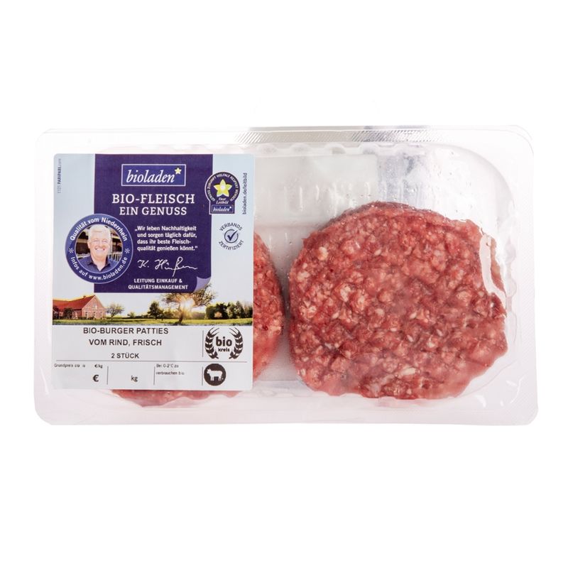 bioladen Burger Patties vom Rind - Produktbild