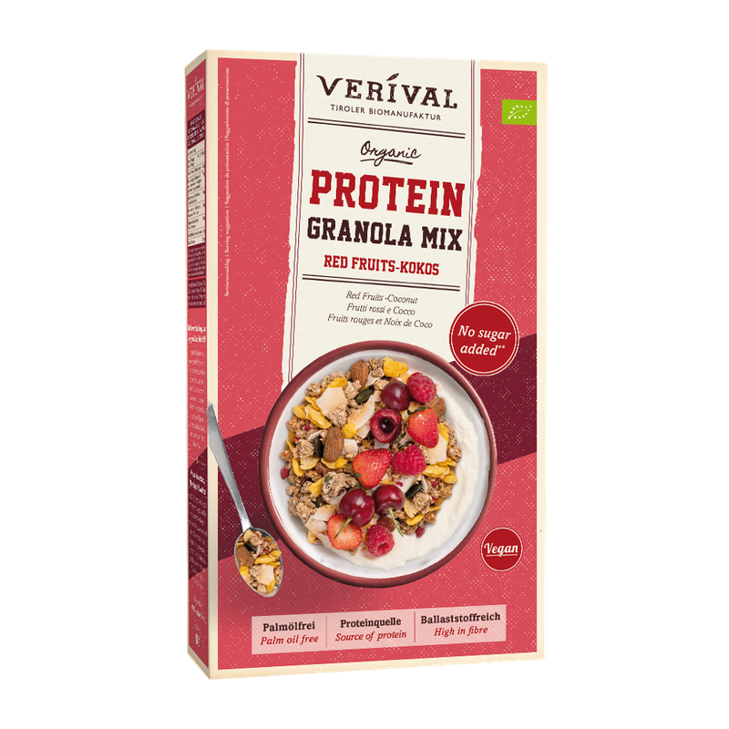 Verival Verival Bio Protein Granola Mix Red Fruits-Kokos - Produktbild