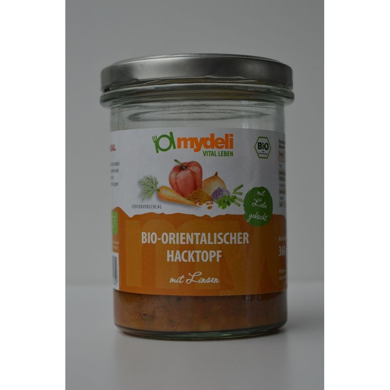 mydeli Bio orientalischer Hacktopf mit Linsen - Produktbild