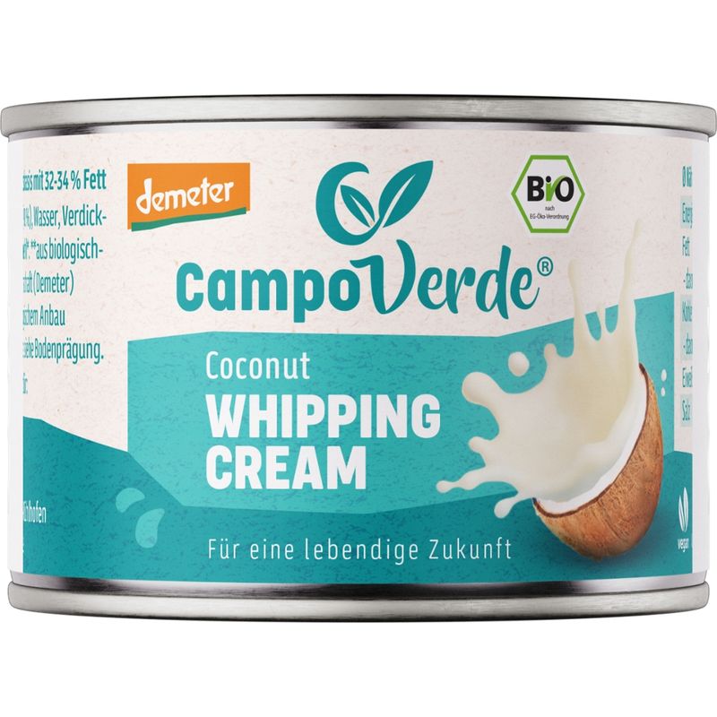 Campo Verde CV demeter Coconut Whipping Cream 200ml - Produktbild