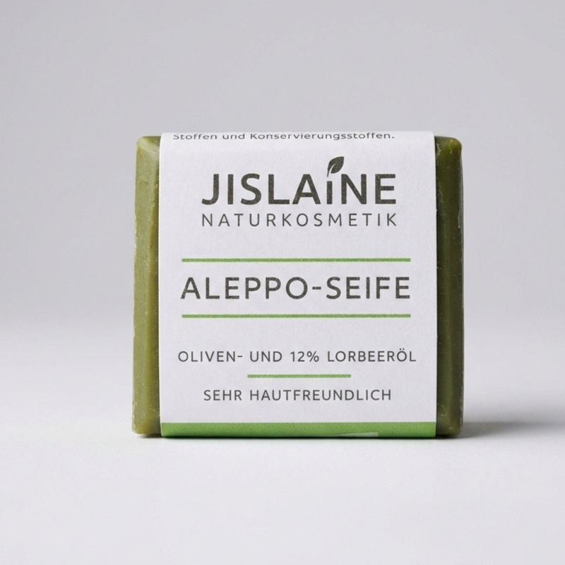 Jislaine Naturkosmetik Aleppo-Seife Probiergröße, 18g - Produktbild