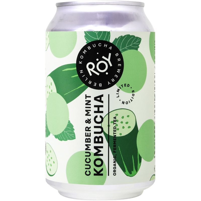 ROY ROY Cucumber & Mint Kombucha 330ml - Produktbild